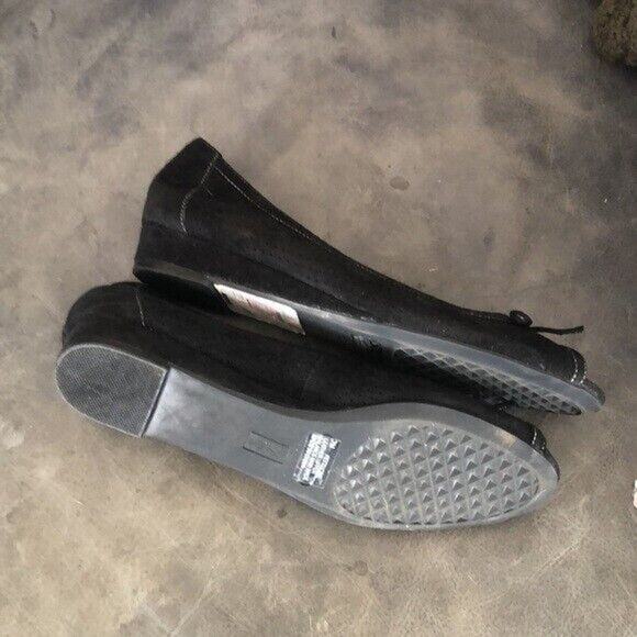 Aerosoles Fettucine Slip On Suede leather open toe flats Shoes Women's Size 7 - Picture 2 of 4